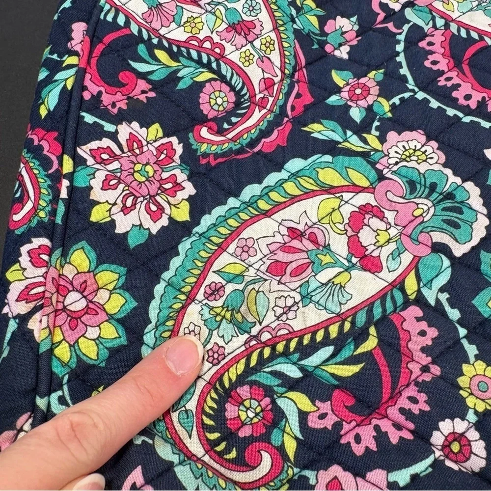 Vera Bradley Floral Paisley Quilted Crossbody Purse Bag